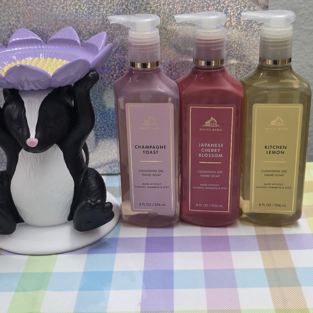 Bath & Body Works Cleansing Gel Hand Soap Set of 3 NEW